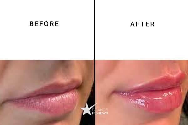 sheabrand cbd Lip balm before and after