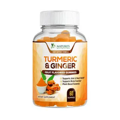 Nature's Nutrition Turmeric Curcumin And Ginger Gummies